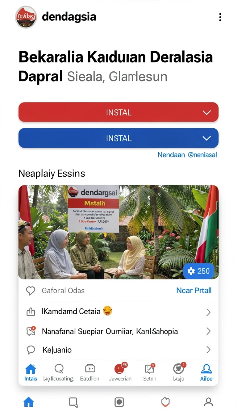 Cuplikan layar menu unduhan dewatogel untuk perangkat Android